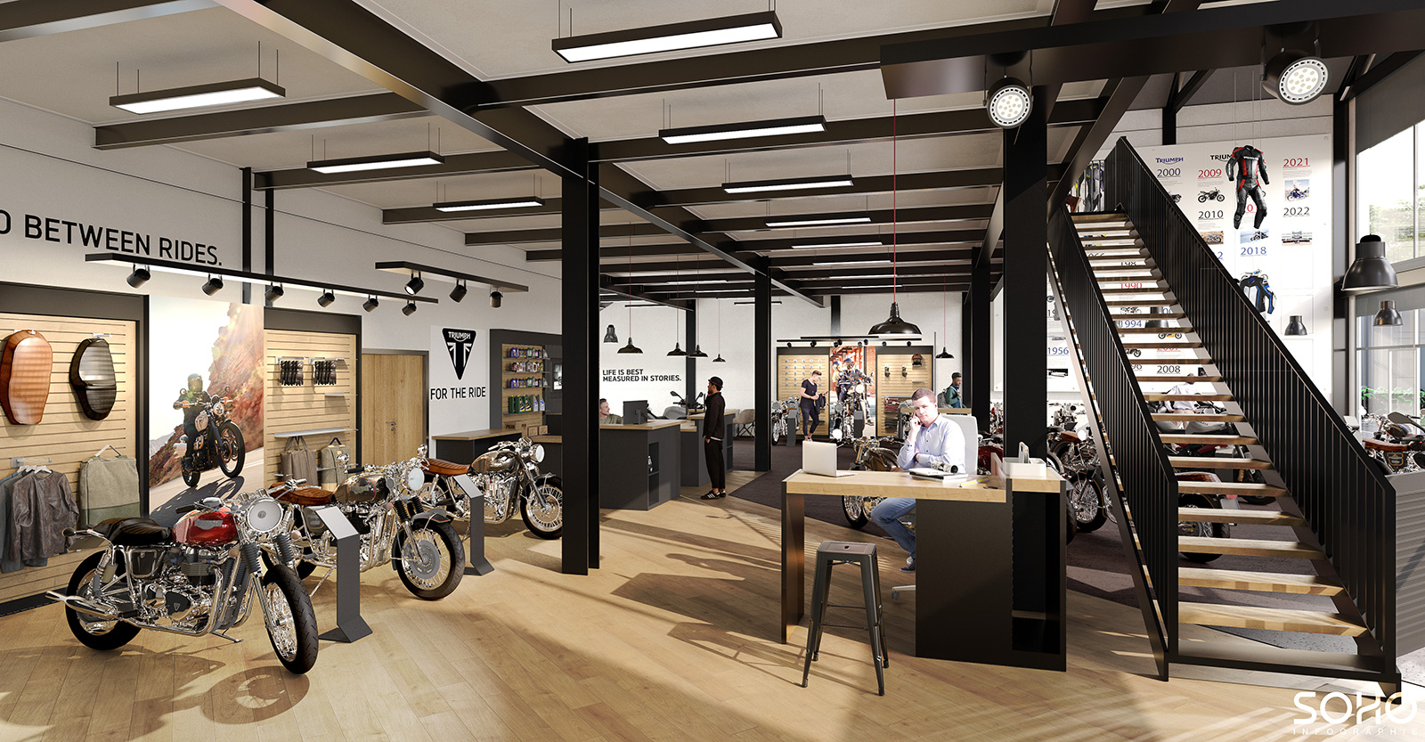 Intérieur Triumph Lyon Vénissieux